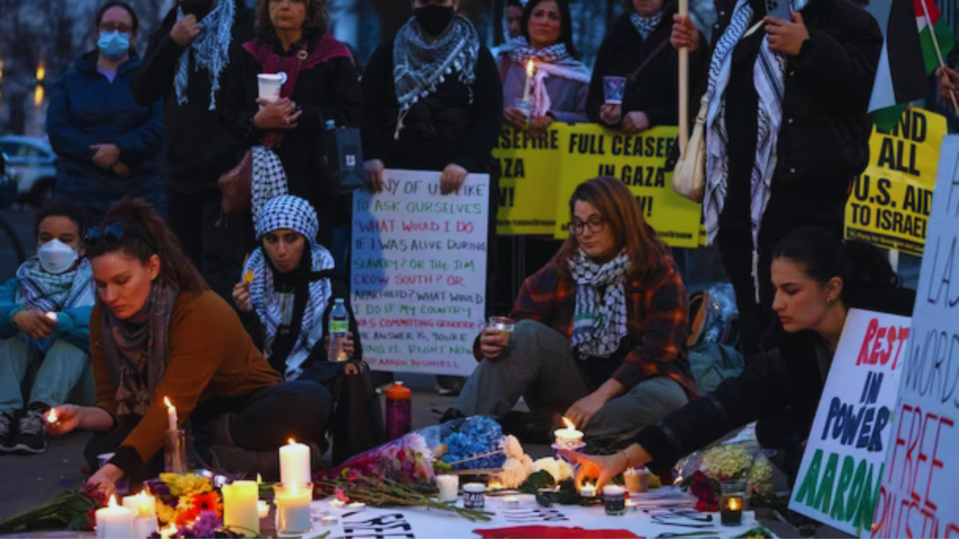 Protest at Isreali embassy for Aaron Bushnel